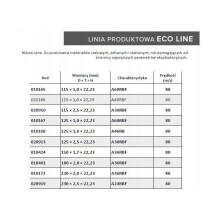 Hiontalevy - leikkauslevy Andre - 010168 - METALLILEVY 125 x 1,6 mm METAL ECO LINE