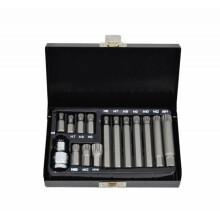 Adaptador de soquete - suporte de soquete Awtools conjunto de bits spline aw35119bl 15 peças