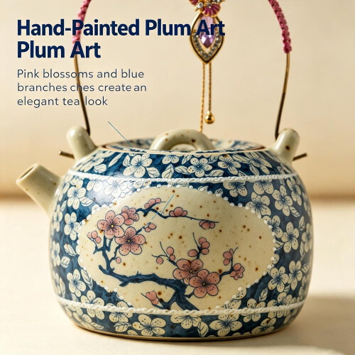 Porcelain Teapot 215ML, Small Kungfu Tea Pot, Spherical Filter 2