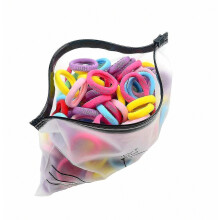 100 Pack Christmas Candy Color Girls' Elastics Hair Ties Seamless Ponytail Holder
