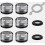 6pcs M24 Faucet Aerator Include 8 Gaskets 1 Chrome Wrench 1