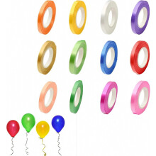 Curling Ribbon Set,12 Rolls 5mm Balloon Ribbon 12 Colors Curling Ribbon Set Double Sided Satin Ribbon Rolls For Crafts,balloons,christmas Fe