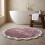 Homescapes Scalloped Bath Mat, 100% Cotton - 70 cm Round 3