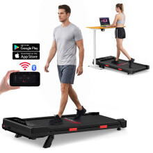 Black Q2-2 Walking Pad Treadmill 3.0HP 10km/h APP Control