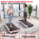 Pink Q2-2 Walking Pad Treadmill 3.0HP 10km/h APP Control 9