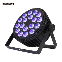 SHEHDS LED Par Scheinwerfer, 18x18W RGBWA UV, Flaches Aluminiumgehäuse, DMX512 für Bühnen und Disco
