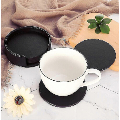 6pcs Leaer Coasters For Drinks 1