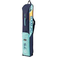 Grays Hockey G75 AW23, bolsa para tacos de hóquei, azul marinho/menta, tamanho M, 100 x 10 x 18 cm