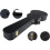 Rocktile estojo para guitarra elétrica, estilo Single Cut, preto, com compartimento e fecho com chave 2