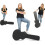 Rocktile estojo para guitarra elétrica, estilo Single Cut, preto, com compartimento e fecho com chave 4