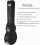 Rocktile estojo para guitarra elétrica, estilo Single Cut, preto, com compartimento e fecho com chave 3