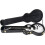 Rocktile estojo para guitarra elétrica, estilo Single Cut, preto, com compartimento e fecho com chave 6