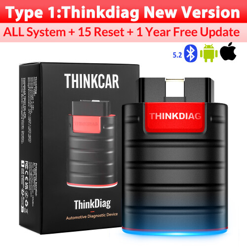 THINKCAR Thinkdiag, OBD2 diagnoseerapparaat, 16 resetfuncties, ECU codering en bidirectioneel testen
