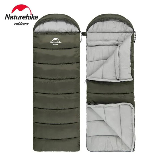 Naturehike saco de dormir ultraligero impermeable con relleno de algodón, verde 1