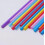 100 Pcs Colorful Plastic Long Disposable Drinking Straws 2