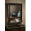 French Vintage Ornate Mirror Black 94x74cm 3