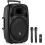 Vonyx Verve46, altavoz ativo Bluetooth 15 polegadas, 1000W, preto, com bateria recarregável e rodas 1