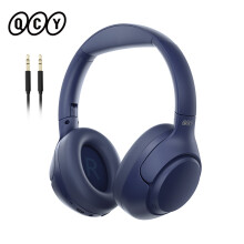 QCY H3 blau, draadloze koptelefoon, hybride actieve ruisonderdrukking 43dB, hoge resolutie audio, 60 uur batterijduur