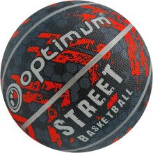 (Without Pump) Street Basketball Size 7 - Black/Orange | Optimum Sport
