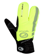 (L) Nitebrite Lobster Cycling Gloves Fluro - Reflective, XXS-XL | Optimum Sport