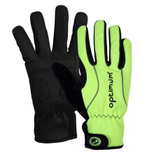 (XXS) Thermal Winter Gloves Green - Windproof, XXS-XL | Optimum Sport