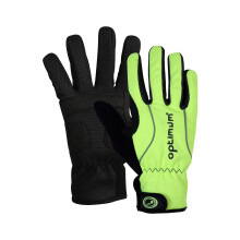 (L) Thermal Winter Gloves Green - Windproof, XXS-XL | Optimum Sport
