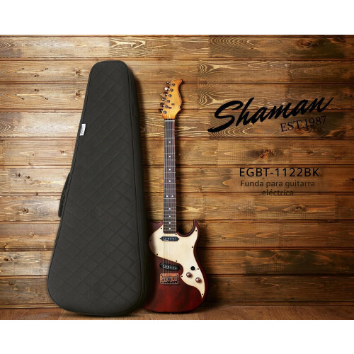 Shaman capa para guitarra elétrica EGBT-1122BK, 5 cm, 2,57 kg, acolchoada 1