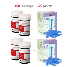 Sinocare tiras reactivas de glucosa en sangre Safe AQ, lote de 100 tiras