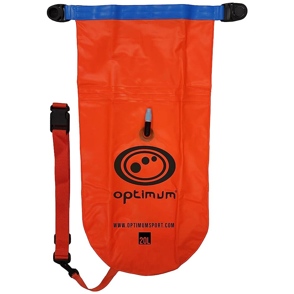 Optimum 20L Waterproof Dry Bag - Tow Float For Open Water Swimming | Sport
