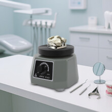 Vibrateur de laboratoire 100W, table vibrante 4 pouces avec intensité réglable, gris et noir, pour plâtre et dentaire