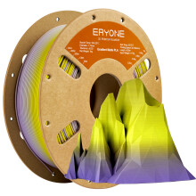 ERYONE Filament pour imprimante 3D PLA 1.75mm, Finition mate dégradée multicolore, Bobine de 1kg