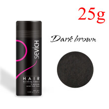 Sevich fibras para el cabello con queratina, 25g, marrón oscuro, espray espesante