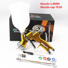 Ntools Luftspritzpistole TE20/T110, 1,8mm Edelstahl-Düse, Gold, für wasserbasierte Lacke