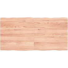 vidaXL Tampo de mesa em madeira de carvalho, castanho, 120x60x4 cm, acabamento vernizado