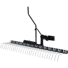 vidaXL escarificador para trator cortacésped, 109 cm, aço galvanizado, para jardim