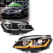 LED koplampen voor Volkswagen VW Golf 7 MK7 2013-2018, met sequentiële richtingaanwijzers en dagrijverlichting