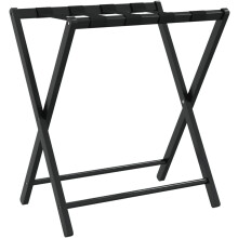 vidaXL suporte para malas em bambu preto, 68,5x38x58 cm, capacidade 70 kg
