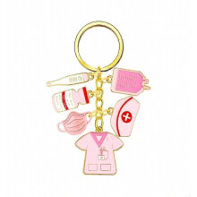 Set Of 10 Nurse Graduations Celebration Keychain And Organzas Bags Zinc Alloy Tokens Gift For Attendees