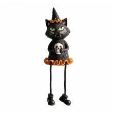 Retro-Geisterskelett-Ornamente im Vintage-Stil, Weihnachtsfiguren, Halloween-Geist-Kürbis-Skelett für den Kaminsims
