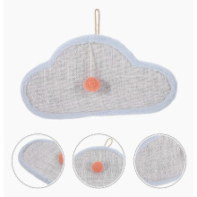 Cat Scratcher Cloud Shape Kitten Scratching Comfortable Sisal Hemp Lanyard Scratch Pad Cat Claw Grinding Plaything