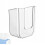 Bathroom Non Perforated Wall Mounted Wet Tissue Storage Box Self-adhesive Space-saving Paper Towel Holder-White 1