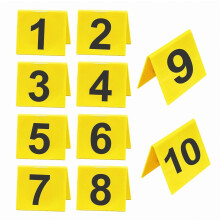 10 stuks 1-10 Plaats delict markeringen, dubbelzijdige bewijsmarkeringen, kleurechte markeringen, spelbenodigdheden, Halloween rekwisieten