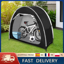 Fietstent voor 2 fietsen, zwart, 200 x 80 x 165 cm, waterdicht Oxford-stof voor buitenopslag