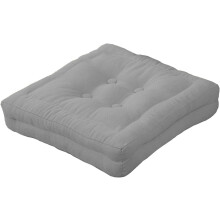 GREATOYAR Almofada para Cadeira, Almofada Decorativa Quadrada em Imitação de Linho, Cinzento, 45x45x8cm, para Jardim e Casa