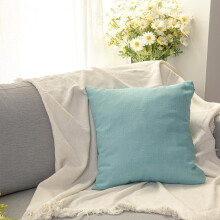 GREATOYAR conjunto de 2 almofadas de linho sintético, 45x45cm, turquesa, para sofá e cama
