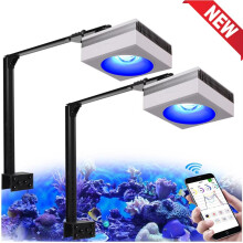 PopBloom RL90, Lampe Aquarium LED WiFi, Plein Spectre, Contrôle par Application, Pour Coraux et Poissons Marins