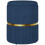 Velvet-Feel Storage Ottoman - Blue 2