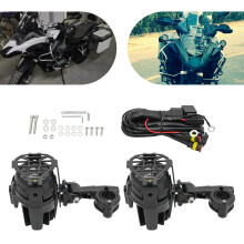 Mistlampen voor motorfiets, set van 2 LED 40W 6000K, waterdicht aluminium voor BMW en universele modellen