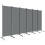 6 Panel Folding Room Divider Foldable Freestanding Garden Privacy Screen, 332 x 172 cm, Dark Grey 1