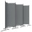 6 Panel Folding Room Divider Foldable Freestanding Garden Privacy Screen, 332 x 172 cm, Dark Grey 2